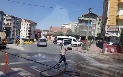 Gebze’de caddeler pırıl pırıl