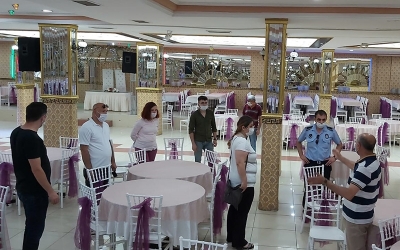 Gebze’de düğün salonları denetleniyor