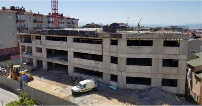 Gebze’deki 7 katlı otoparkın tüm katları şekillendi