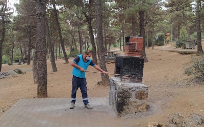 Gebze’deki yeşil alanlara periyodik bakım