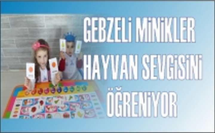 GEBZELİ MİNİKLER HAYVAN SEVGİSİNİ ÖĞRENİYOR