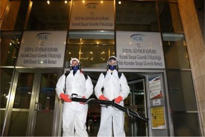 GECE GÜNDÜZ DEZENFEKSİYON ÇALIŞMASI VAR