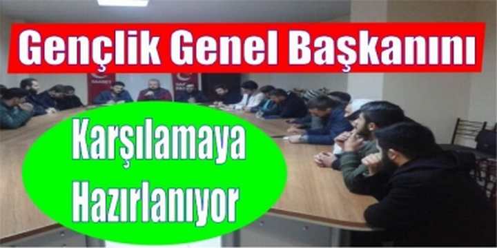 Gençlik Genel Başkanını Karşılamaya Hazırlanıyor.