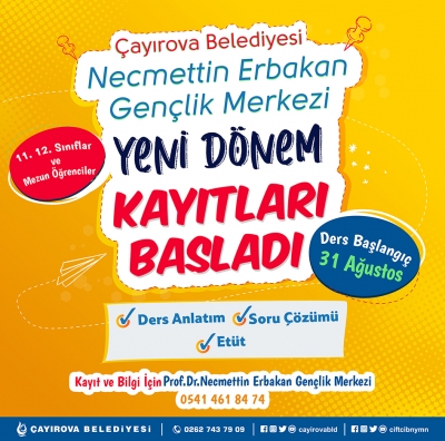Gençlik Merkezi’nde Kayıtlar Başladı