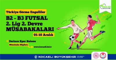 Görme Engelliler Futsal Turnuvası Kocaeli’de