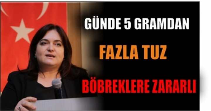 GÜNDE 5 GRAMDAN FAZLA TUZ BÖBREKLERE ZARARLI