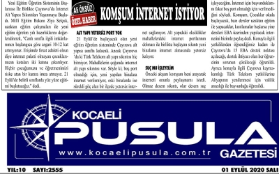 HABERİMİZ SES GETİRDİ