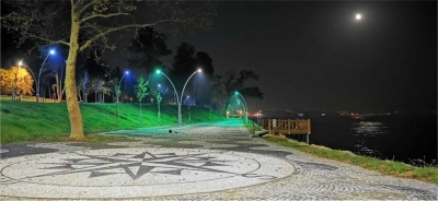 İki sahili birleştiren parkta sona yaklaşılıyor