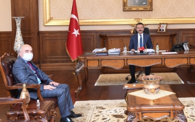 İl Kültür ve Turizm Müdürü Fatih Taşdelen'den Vali Aksoy'a ziyaret