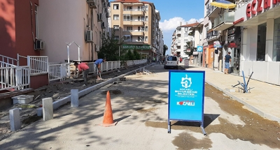 İnönü ve Atatürk Caddeleri yenileniyor