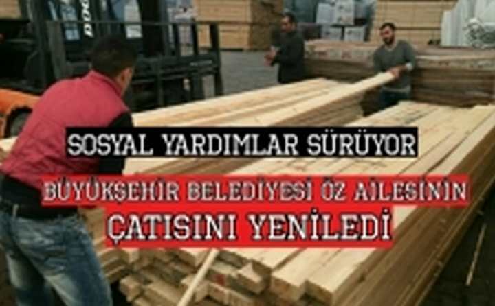 İnşaat malzemesi yardımları sürüyor