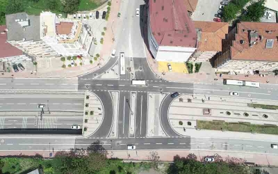 İzmit Gültepe Kavşağı'ndaki asfalt serimi tamamlandı