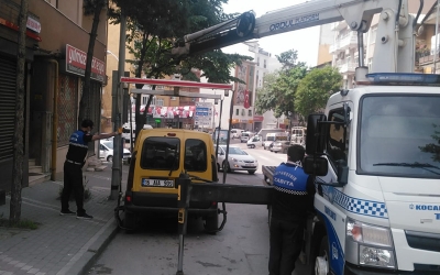 İzmit’te hatalı park etmeye geçit yok