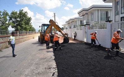 Kabaoğlu’da asfalt mesaisi