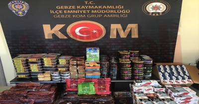 Kaçak tütün deposuna operasyon