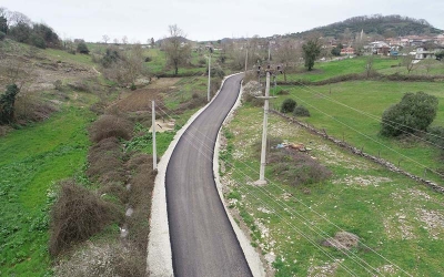 Kandıra’nın 11 köyüne 18 km yol yapımı