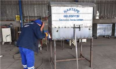 KARTEPE’DE 11 BİN KONTEYNER DEZENFEKTE EDİLDİ