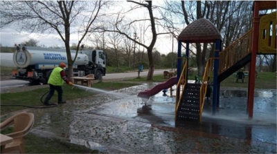 KARTEPE’DE KÜÇÜK SANAYİ SİTESİ DE DEZENFEKTE EDİLDİ