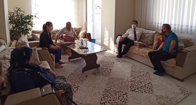 Kaymakam Güler Şehit Aileleri ve Gazilerimizi Ziyaret Etti