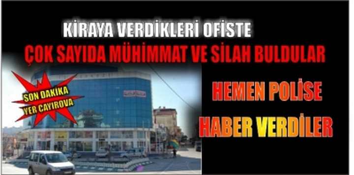 Kiraya Verdikleri İş yerinde Çok Sayıda Mühimmat Ve Silah Bulundu