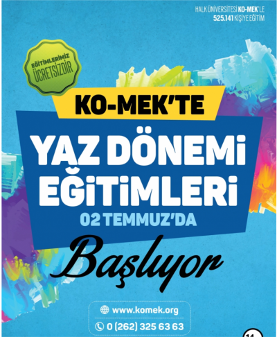 KO-MEK’te yaz dönemi eğitimleri başladı