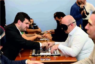 Kocaeli genelindeki Görme Engelli Satranç turnuvası.