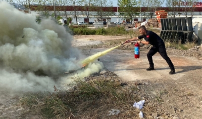 Kocaeli İtfaiyesinden İHH’ya yangın eğitimi