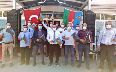 Kocaeli Milli Kuruluşlar Birliği üyeleri Karabağ'da