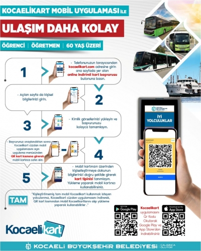 Kocaeli'de online kart dönemi başladı