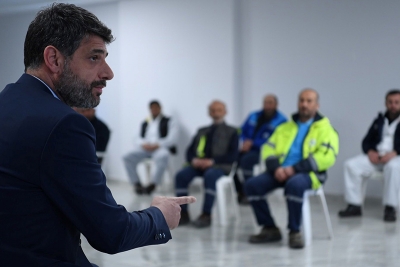 KOCAMAN SAHA EKİBİYLE TOPLANTI YAPTI