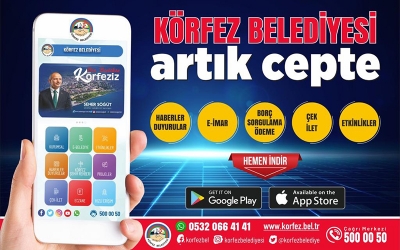 Körfez Belediyesi cep mobile büyük ilgi