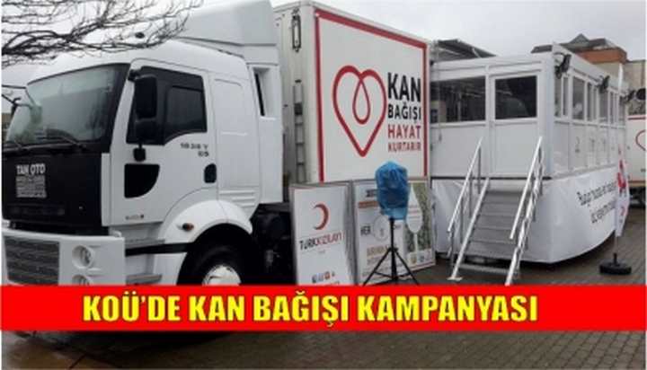 KOÜ’de Kan Bağışı Kampanyası