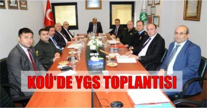 KOÜ'de YGS Toplantısı