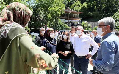 Köylerde Başkana büyük ilgi