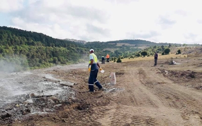 Kurban Pazar alanı temizlendi