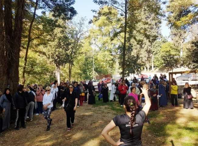 KUŞ SESLERİ ARASINDA SPOR YAPIYORLAR