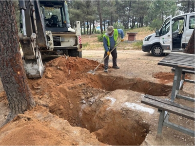 Kuştepe Mesire Alanı’nda bakım çalışması