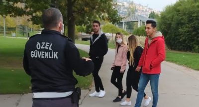 Maske ve sosyal mesafe denetimi