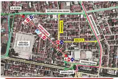 Mehmet Ali Paşa’da 2 geçici güzergah oluşturuldu