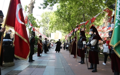 Mehteran takımı İstanbul’un fethi için yürüdü