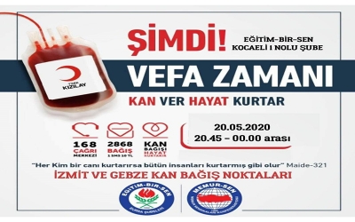 Memur-Sen Kocaeli...Kan Ver… Hayat Ver… Kızılay’a Destek Ver…
