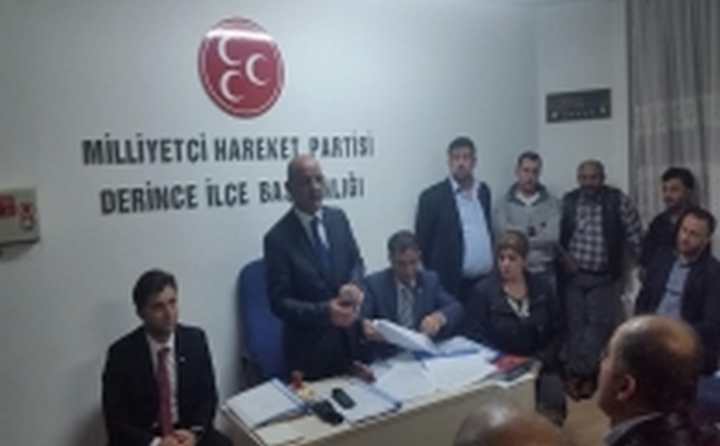 MHP Derince İlçe Başkanlığı Haftalık Olağan Toplantısını Yaptı