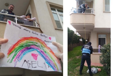 Minik Açelya’dan resimli teşekkür