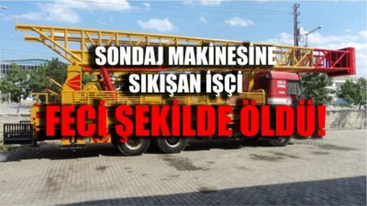 Motorun kayışına sıkışan işçi feci şekilde can verdi!