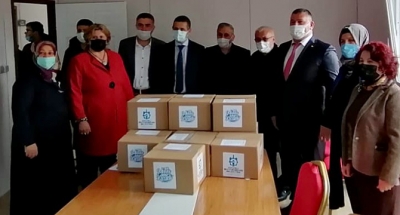 Muhtarlara kırtasiye desteği