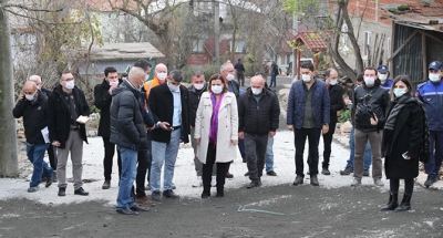 Nebihoca Mahallesi’nde çamur çilesini bitiriyor