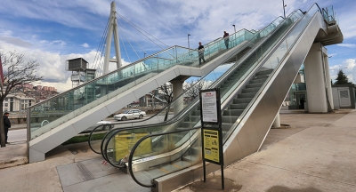 Necmettin Erbakan Köprüsünde yürüyen merdivenler bakıma alındı