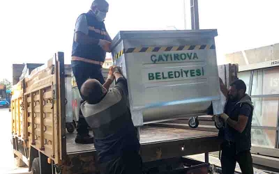 Çöp konteynerleri değişiyor