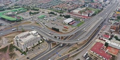 Otogar Köprülü Kavşağı yeşillendiriliyor