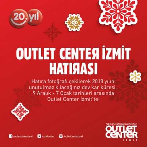 Outlet Center İzmit’te Dev Kar Küresi